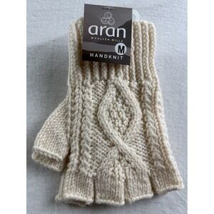 Aran Woollen Mills Fingerless Gloves Adult Size M